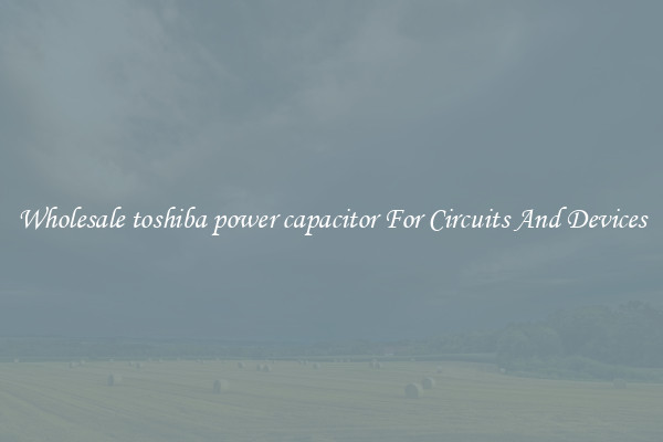 Wholesale toshiba power capacitor For Circuits And Devices