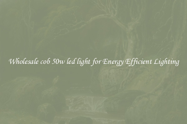 Wholesale cob 50w led light for Energy Efficient Lighting