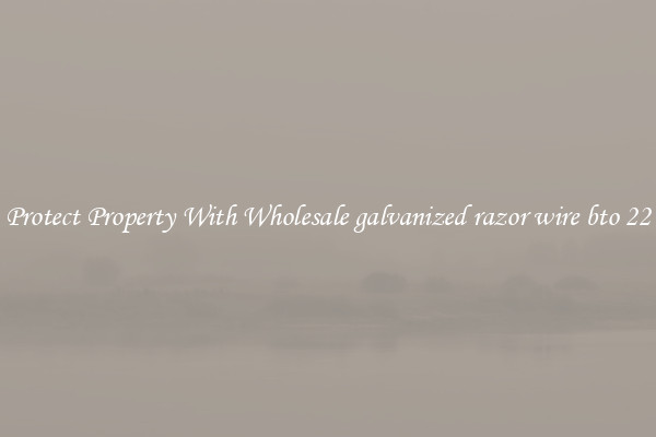 Protect Property With Wholesale galvanized razor wire bto 22