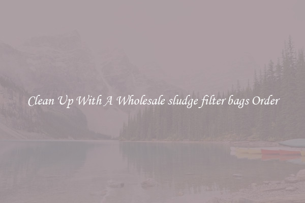 Clean Up With A Wholesale sludge filter bags Order