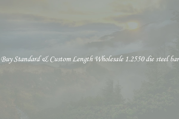 Buy Standard & Custom Length Wholesale 1.2550 die steel bar