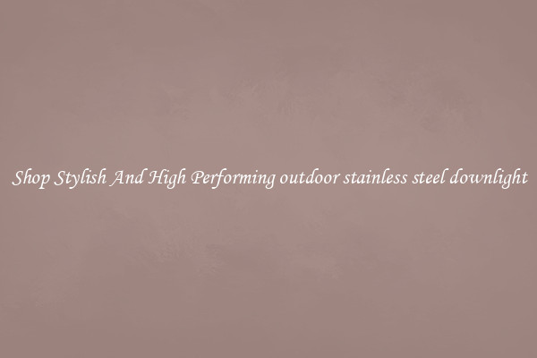 Shop Stylish And High Performing outdoor stainless steel downlight