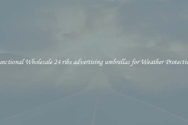 Functional Wholesale 24 ribs advertising umbrellas for Weather Protection 