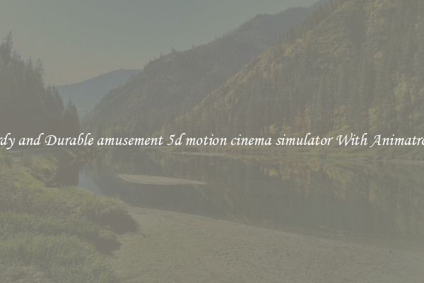 Sturdy and Durable amusement 5d motion cinema simulator With Animatronics