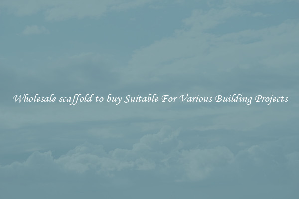 Wholesale scaffold to buy Suitable For Various Building Projects