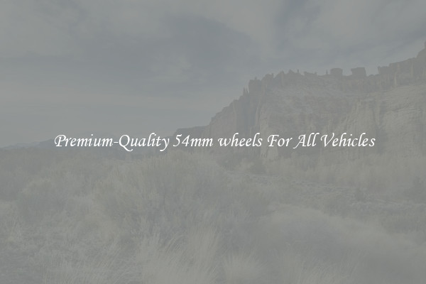 Premium-Quality 54mm wheels For All Vehicles