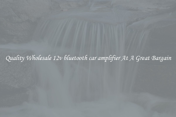 Quality Wholesale 12v bluetooth car amplifier At A Great Bargain