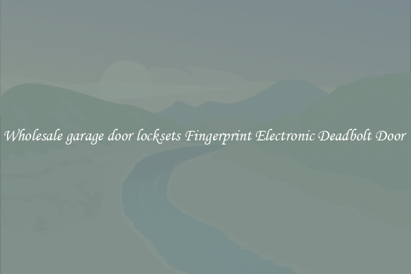 Wholesale garage door locksets Fingerprint Electronic Deadbolt Door 